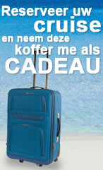 reserveer uw cruise en neem deze koffer mee als cadeau