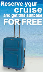 reserve your cruise and get this suitcase for free