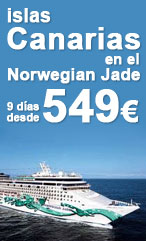 islas canarias en el norwegian jade