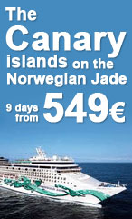 canarische eilanden in de norwegian jade