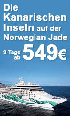 die kanarischen inseln auf der norwegian jade